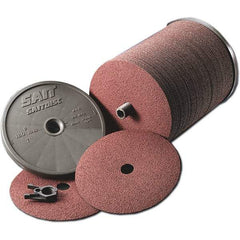 Sait - 4-1/2" Diam 7/8" Hole 36 Grit Fiber Disc - Aluminum Oxide, 11,000 Max RPM - Apex Tool & Supply