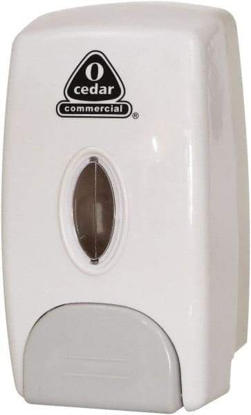 O-Cedar - 34 oz Liquid Hand Sanitizer Dispenser - Plastic, Wall Mounted, White - Apex Tool & Supply