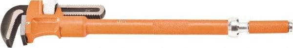 OPI - 24" Alloy Steel Telescopic Pipe Wrench - 3-3/4" Pipe Capacity - Apex Tool & Supply