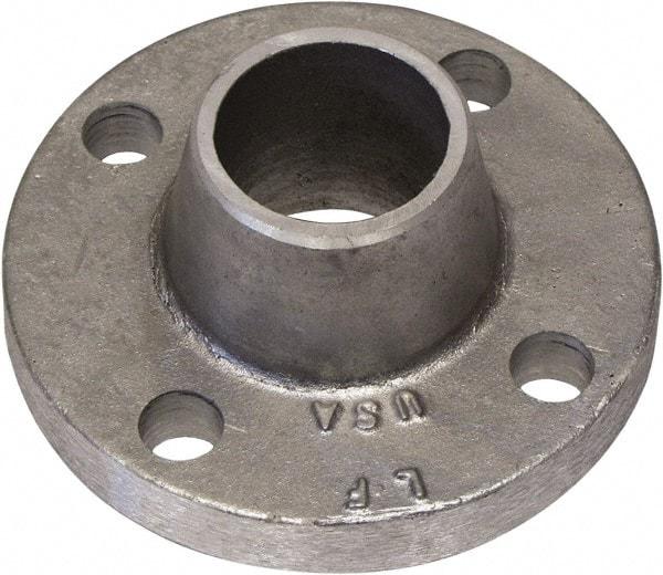 Latrobe Foundry - 1-1/2" Pipe, 5" OD, Weld Neck Aluminum Flange - 4 Holes, 1/2" Across Bolt Hole Centers, 150 psi, 2-7/16" Hub Length - Apex Tool & Supply