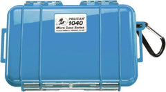Pelican Products, Inc. - 5-1/16" Wide x 2-1/8" High, Clamshell Hard Case - Blue, Polycarbonate - Apex Tool & Supply
