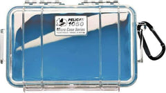 Pelican Products, Inc. - 5-1/16" Wide x 3-1/8" High, Clamshell Hard Case - Clear/Blue, Polycarbonate - Apex Tool & Supply