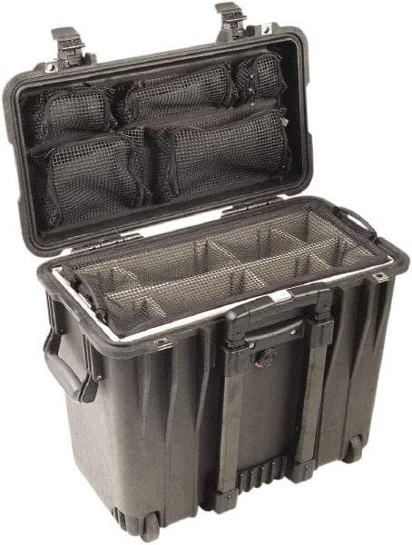 Pelican Products, Inc. - 12" Wide x 18" High, Top Loader Case - Black, Polypropylene - Apex Tool & Supply