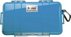 Pelican Products, Inc. - 5-9/16" Wide x 2-5/8" High, Clamshell Hard Case - Blue, Polycarbonate - Apex Tool & Supply