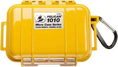 Pelican Products, Inc. - 4-1/16" Wide x 2-1/8" High, Clamshell Hard Case - Yellow, Polycarbonate - Apex Tool & Supply