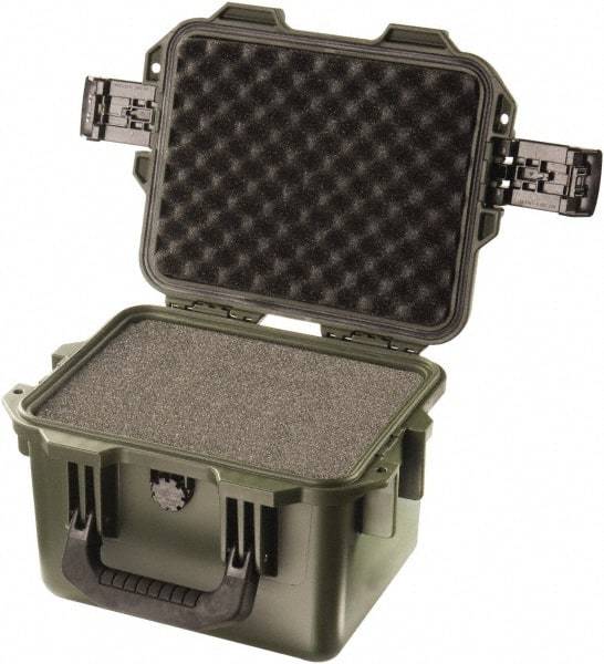 Pelican Products, Inc. - 9-51/64" Wide x 7-45/64" High, Clamshell Hard Case - Olive, HPX High Performance Resin - Apex Tool & Supply
