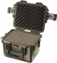 Pelican Products, Inc. - 9-51/64" Wide x 7-45/64" High, Clamshell Hard Case - Olive, HPX High Performance Resin - Apex Tool & Supply
