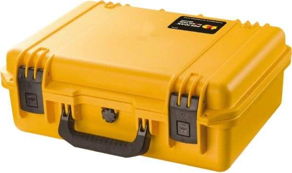 Pelican Products, Inc. - 13-13/32" Wide x 6-45/64" High, Clamshell Hard Case - Yellow, HPX High Performance Resin - Apex Tool & Supply