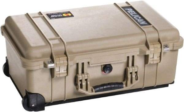 Pelican Products, Inc. - 13-13/16" Wide x 9" High, Clamshell Hard Case - Tan, Plastic - Apex Tool & Supply