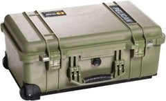 Pelican Products, Inc. - 13-13/16" Wide x 9" High, Clamshell Hard Case - Olive, Plastic - Apex Tool & Supply