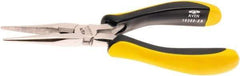 Aven - 6-1/2" OAL, 25/32" Jaw Length x 1-1/2" Jaw Width, Long Nose Side Cutting Multipurpose Pliers - Serrated Jaw, Pliers Head, Ergonomic Comfort Handles - Apex Tool & Supply