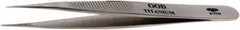 Aven - 4-3/4" OAL OOD-SA Precision Tweezers - Fine Straight Point - Apex Tool & Supply