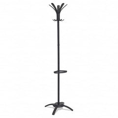 Alba - Coat Racks, Hooks & Shelving Type: Floor Rack Number of Hooks: 10 - Apex Tool & Supply