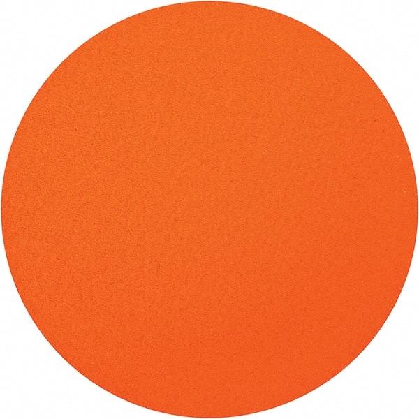 Norton - 20" Diam, 60 Grit Ceramic Adhesive PSA Disc - Coarse Grade, Orange, Y Weighted Backing, Flexible - Apex Tool & Supply