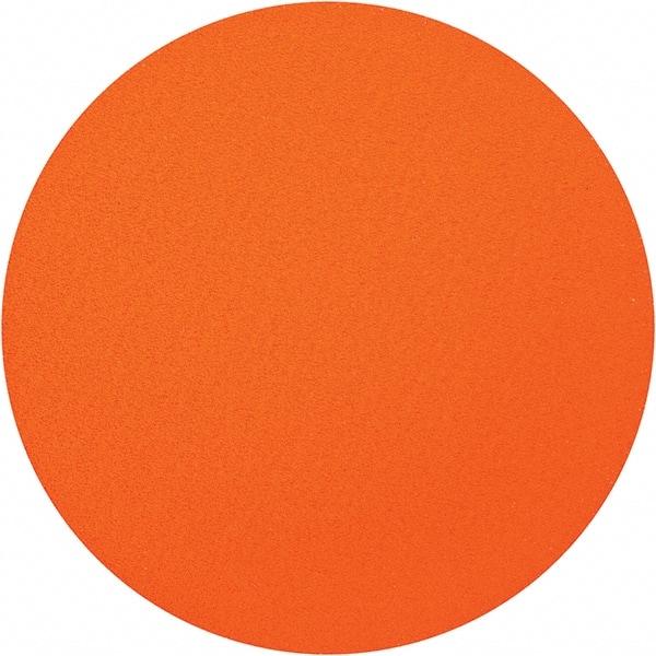 Norton - 20" Diam, 80 Grit Ceramic Adhesive PSA Disc - Coarse Grade, Orange, Y Weighted Backing, Flexible - Apex Tool & Supply