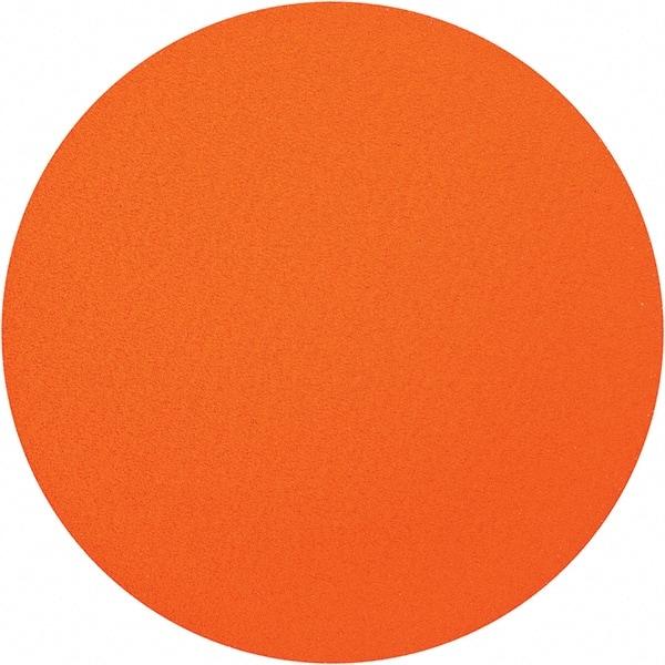 Norton - 12" Diam, 50 Grit Ceramic Adhesive PSA Disc - Coarse Grade, Orange, Y Weighted Backing, Flexible - Apex Tool & Supply