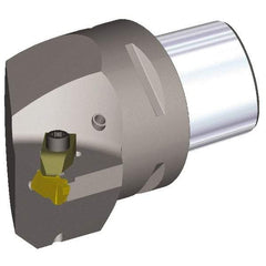 Kennametal - NG3R Insert, 65mm Head Length, Modular Grooving Cutting Unit Head - Left Hand Cut, System Size PSC63, Through Coolant, Series Top Notch - Apex Tool & Supply