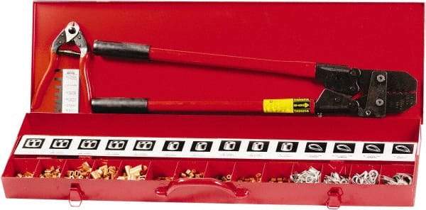 Loos & Co. - Multi-Cavity Hand Swaging Tool - Steel Tubing Handle - Apex Tool & Supply