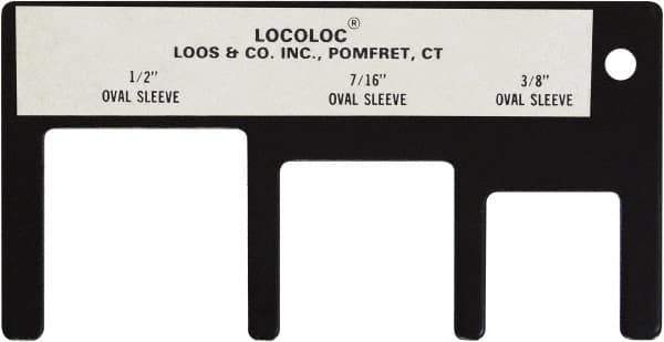 Loos & Co. - 3/8 to 1/2 Inch Range, Wire and Sheet Metal Gage - Use with Cable Sleeve Swaging - Apex Tool & Supply