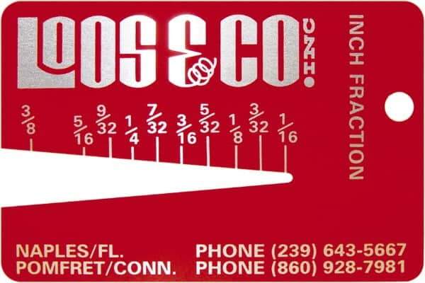 Loos & Co. - 1/16 to 3/8 Inch Range, Wire and Sheet Metal Gage - Use with Any Cable - Apex Tool & Supply