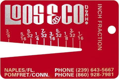 Loos & Co. - 1/16 to 3/8 Inch Range, Wire and Sheet Metal Gage - Use with Any Cable - Apex Tool & Supply