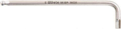 Beta - 10mm Hex, Long Arm, Ball End Hex Key - 7-1/2" OAL, Stainless Steel, Metric System of Measurement - Apex Tool & Supply