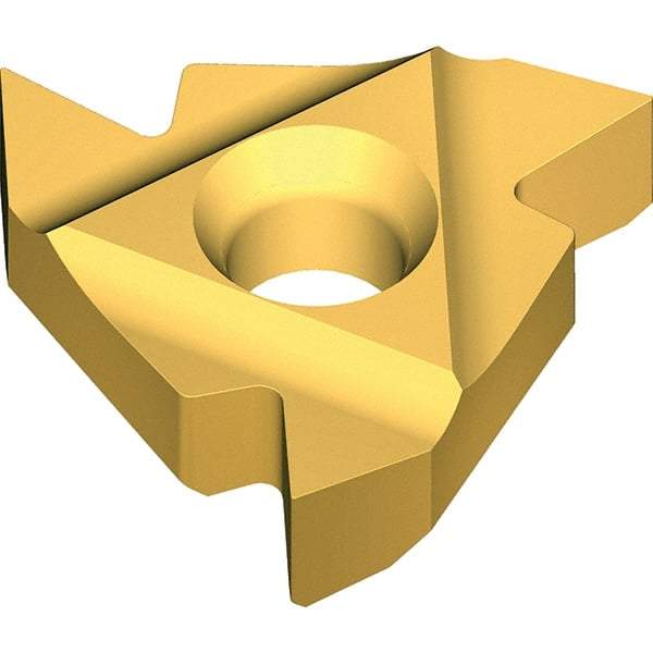 Vargus - 3IL Internal Left Hand 8 UN Laydown Threading Insert - Grade VK2, Uncoated Coated Carbide - Apex Tool & Supply