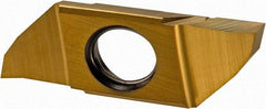 Iscar - SCIR22250 P IC1008 Grade, 0.0984" Cutting Width, Carbide Cutoff Insert - Neutral Lead Angle, 0.002" Cnr Rad, TiAlN/TiN Coated, Single End - Apex Tool & Supply