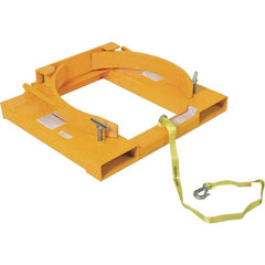 Vestil - 1,500 Lb Load Capacity, 55 Gal Drum Grab - 28" Wide x 7-1/8" High, Steel Wheels - Apex Tool & Supply