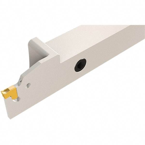 Iscar - External Thread, 0.4724" Max Depth of Cut, 1.8mm Min Groove Width, 119mm OAL, Right Hand Indexable Grooving Cutoff Toolholder - 10mm Shank Height x 10mm Shank Width, TAG Insert Style, TGT Toolholder Style, Series JetHPLine/Tang-Grip - Apex Tool & Supply