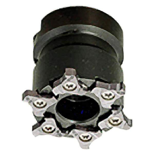 Iscar - Shell Mount B Connection, 0.256" Cutting Width, 50mm Cutter Diam, 22mm Hole Diam, 6 Tooth Indexable Slotting Cutter - TRIB-SM Toolholder, TRI Insert, Right Hand Cutting Direction - Apex Tool & Supply