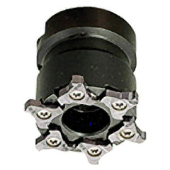 Iscar - Shell Mount B Connection, 0.256" Cutting Width, 50mm Cutter Diam, 22mm Hole Diam, 6 Tooth Indexable Slotting Cutter - TRIB-SM Toolholder, TRI Insert, Right Hand Cutting Direction - Apex Tool & Supply