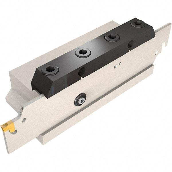 Iscar - 1.02" Blade Height, 0.134" Blade Width, 5.5118" OAL, Neutral Cut, Double End Indexable Cut-Off Blade - TGFH Blade, JetHPLine, Tang-Grip Series - Apex Tool & Supply