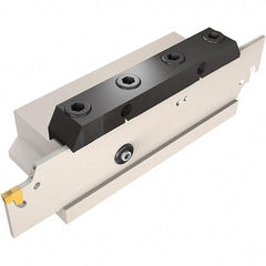 Iscar - 1.02" Blade Height, 0.134" Blade Width, 5.5118" OAL, Neutral Cut, Double End Indexable Cut-Off Blade - TGFH Blade, JetHPLine, Tang-Grip Series - Apex Tool & Supply