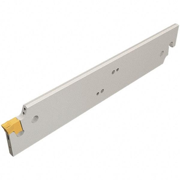 Iscar - 1.02" Blade Height, 0.98" Blade Width, 5.5118" OAL, Neutral Cut, Double End Indexable Cut-Off Blade - TGFH Blade, JetHPLine, Tang-Grip Series - Apex Tool & Supply