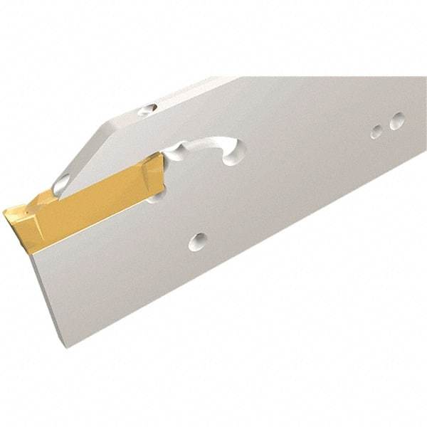 Iscar - External Thread, 150mm OAL, Left Hand Indexable Grooving Cutoff Toolholder - 20mm Shank Height x 20mm Shank Width, DGN Insert Style, DGT Toolholder Style, Series Do-Grip - Apex Tool & Supply