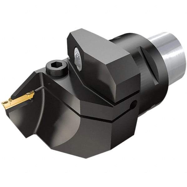 Iscar - DG.., GRIP Insert, 70mm Head Length, 4mm Min Groove Width, Modular Grooving Cutting Unit Head - Left Hand Cut, System Size C4, Series CAMFIX, Heli-Grip - Apex Tool & Supply