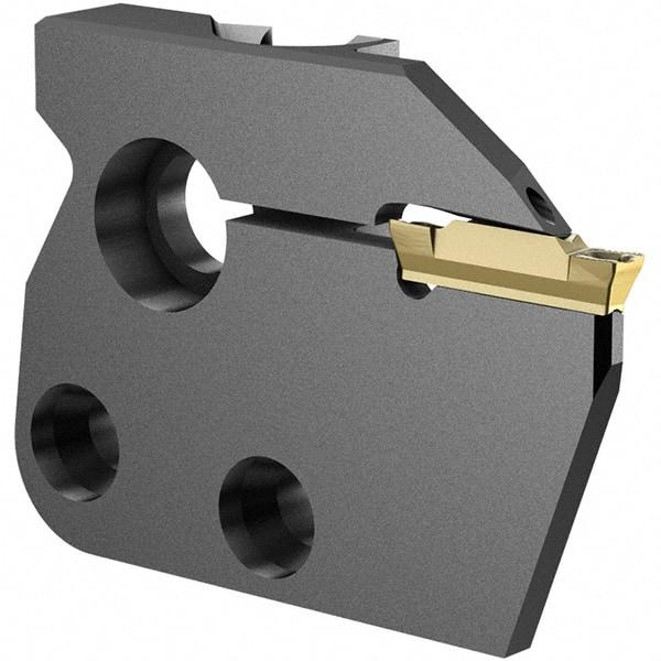 Iscar - Left Hand Cut, 6.35mm Insert Width, Cutoff & Grooving Support Blade for Indexables - 22mm Max Depth of Cut, 7.2mm Head Projection - Apex Tool & Supply