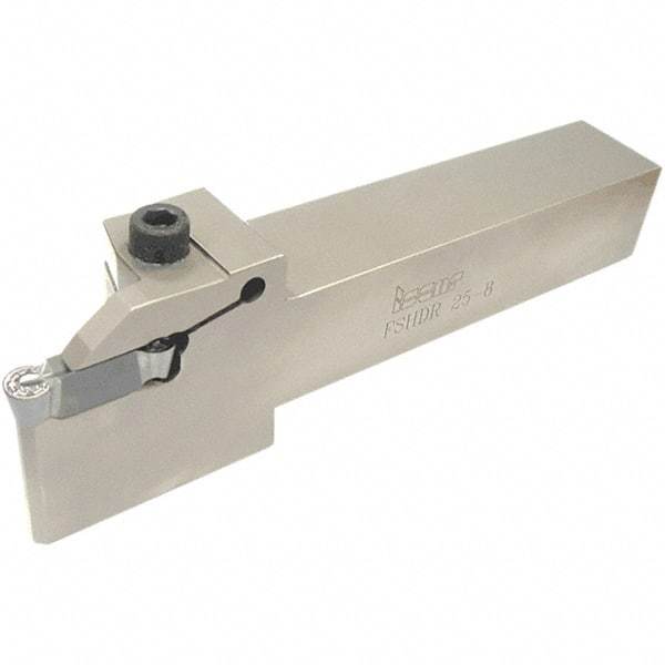 Iscar - FSHD, External, Right Hand, 25.5mm Max Depth of Cut, 8mm Max Groove Width, Indexable Grooving Tool Holder - FSPA 80-40.. Insert Compatibility, 25mm Shank Height, 25mm Shank Width, 170mm OAL - Apex Tool & Supply