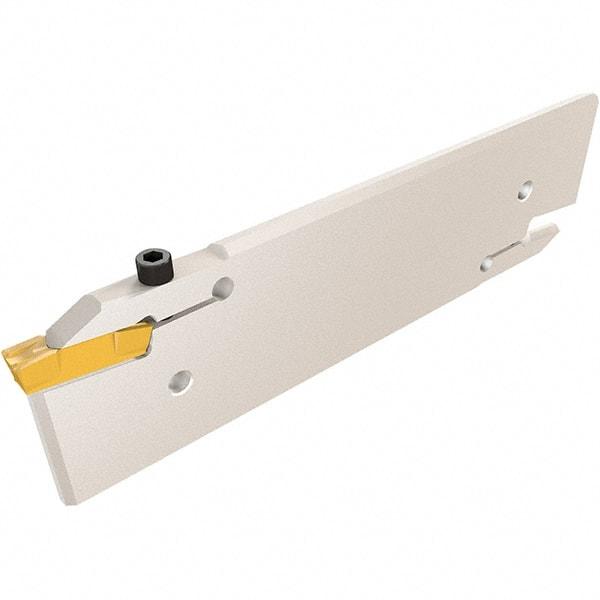 Iscar - 10 to 11mm Groove Width, 70mm Max Depth of Cut, Neutral Cut, CGHN Indexable Grooving Blade - GDMY (Full Radius), GDMY-F, GDPY, GIF-E (W=8, 10 Full Radius), GIF-E (W=8, 10) Insert Style, Series Cut Grip - Apex Tool & Supply