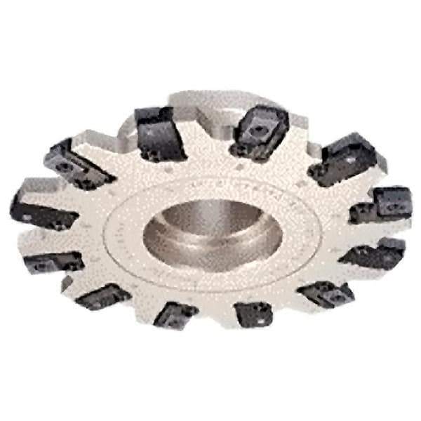 Iscar - Shell Mount Connection, 0.413" Cutting Width, 44mm Depth of Cut, 160mm Cutter Diam, 40mm Hole Diam, 12 Tooth Indexable Slotting Cutter - FDN-CALN12 Toolholder, LNET Insert, Right Hand Cutting Direction - Apex Tool & Supply