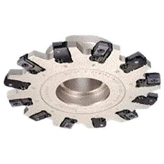 Iscar - Shell Mount Connection, 0.413" Cutting Width, 44mm Depth of Cut, 160mm Cutter Diam, 40mm Hole Diam, 12 Tooth Indexable Slotting Cutter - FDN-CALN12 Toolholder, LNET Insert, Right Hand Cutting Direction - Apex Tool & Supply