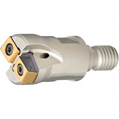 Iscar - 20mm Cut Diam, 2.5mm Max Depth of Cut, Indexable Plunge End Mill - M10 Modular Connection, HTP LNHT 0604 Insert Style, HTP-M-LN06 Toolholder Style, Through Coolant, Series FlexFit, TangPlunge - Apex Tool & Supply