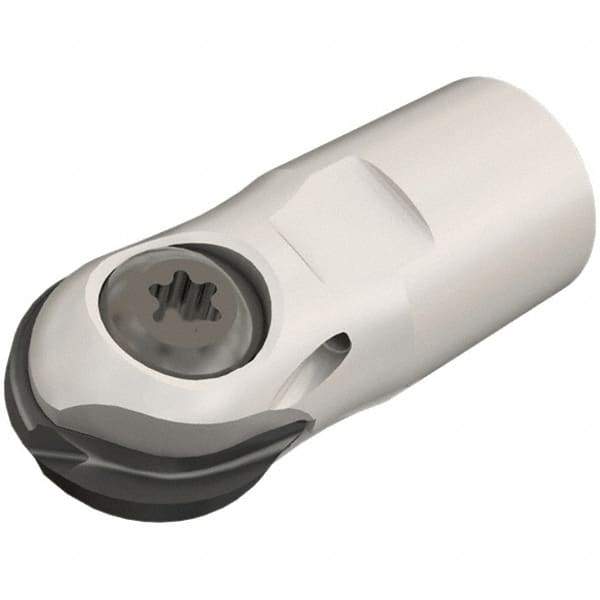 Iscar - 20mm Cut Diam, 48mm OAL, Indexable Ball Nose End Mill - T12 Modular Connection, TS HCM Toolholder, HBF-QF, HBR-QF, HCC-QF, HCD-QF, HCR, HTR-QF Insert - Apex Tool & Supply