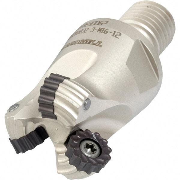 Iscar - 40mm Cutting Diam, 6mm Max Depth of Cut, Modular Connection Indexable Copy End Mill - 4 Inserts, RCMT/RCCT-MO, RCMT/RCMW/RCCW-FW, RCMW/RCCW-MO Insert, ERW-M Toolholder, Through Coolant - Apex Tool & Supply