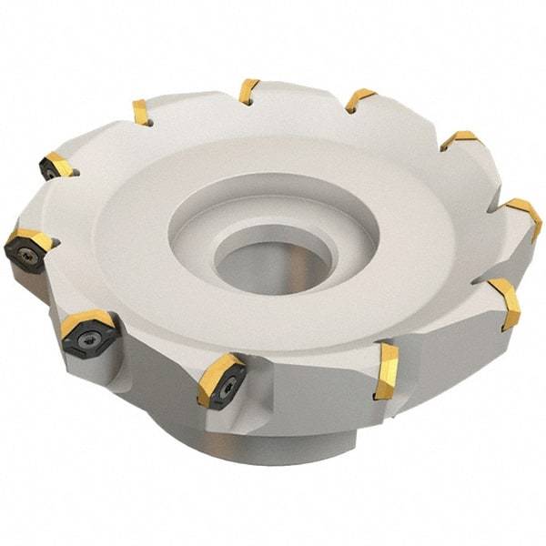 Iscar - 169.4mm Cut Diam, 40mm Arbor Hole, 4.6mm Max Depth of Cut, 50° Indexable Chamfer & Angle Face Mill - 11 Inserts, IQ845 SYHU 07.. Insert, Right Hand Cut, Series DoveIQMill - Apex Tool & Supply