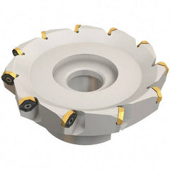 Iscar - 169.4mm Cut Diam, 40mm Arbor Hole, 4.6mm Max Depth of Cut, 50° Indexable Chamfer & Angle Face Mill - 11 Inserts, IQ845 SYHU 07.. Insert, Right Hand Cut, Series DoveIQMill - Apex Tool & Supply
