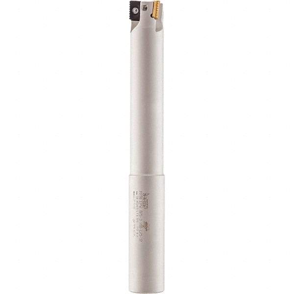 Iscar - 1-1/4" Cut Diam, 0.708" Max Depth of Cut, 1-1/4" Shank Diam, 9" OAL, Indexable Square Shoulder End Mill - P290 AC.T 1806.. Inserts, Weldon Shank, 0° Lead Angle, Through Coolant, Series MillShred - Apex Tool & Supply