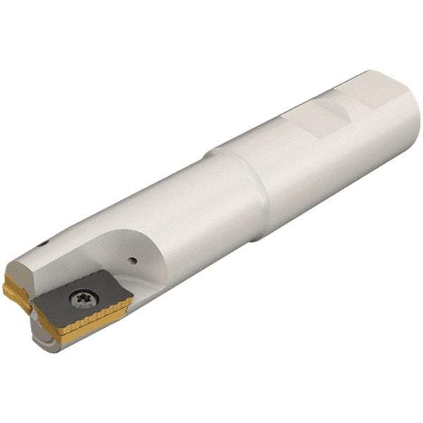 Iscar - 40mm Cut Diam, 18mm Max Depth of Cut, 32mm Shank Diam, 200mm OAL, Indexable Square Shoulder End Mill - P290 AC.T 1806.. Inserts, Cylindrical Shank, 0° Lead Angle, Through Coolant, Series MillShred - Apex Tool & Supply