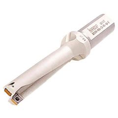 Iscar - 140mm Max Drill Depth, 4xD, 35mm Diam, Indexable Insert Drill - 2 Inserts, 32mm Shank Diam, Straight Shank - Apex Tool & Supply